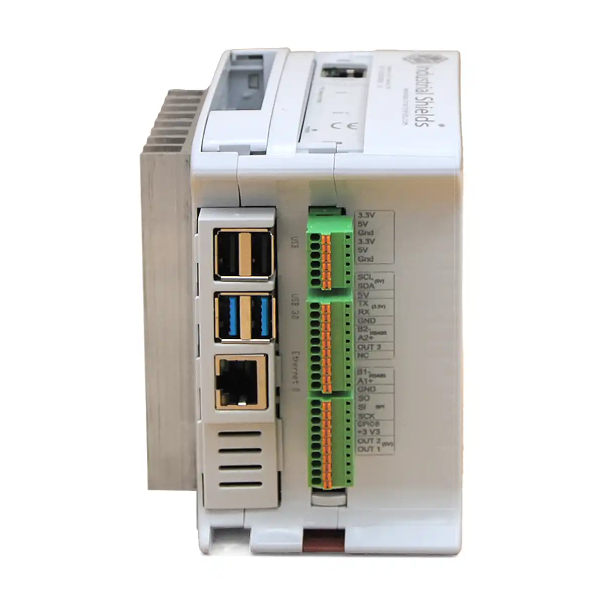 Controlador Programable Raspberry Pi Pasarela CPU con Sistema de Alimentación Ininterrumpida y Doble Puerto Ethernet