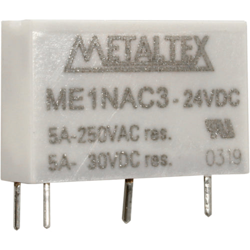 Relé industrial miniatura de potencia 1NA hasta 5A serie ME - 24VDC