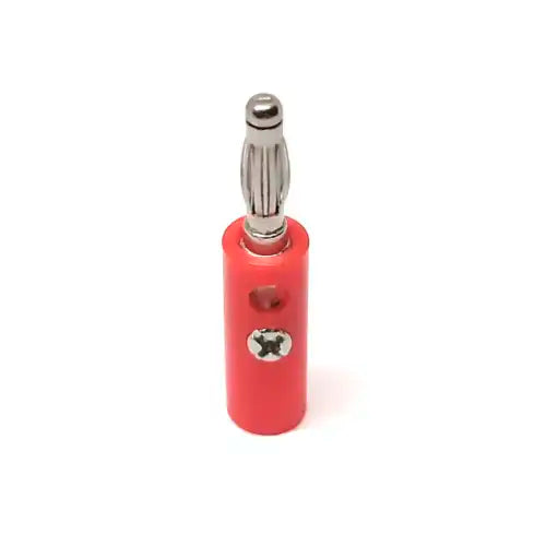 Conector Bala 4mm Tipo Macho Rojizo