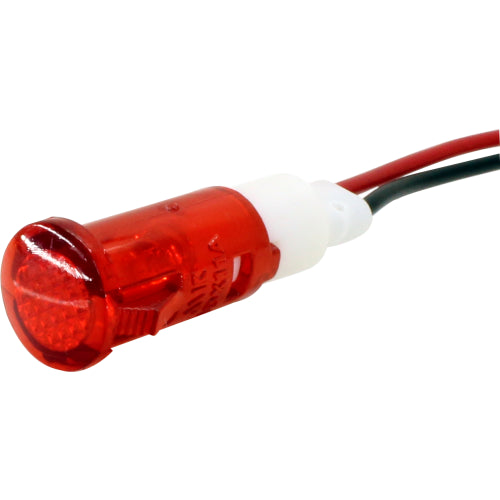 Indicador luz piloto 10mm plástico con cable 20cm serie IL10 - Verde - 12VAC/DC