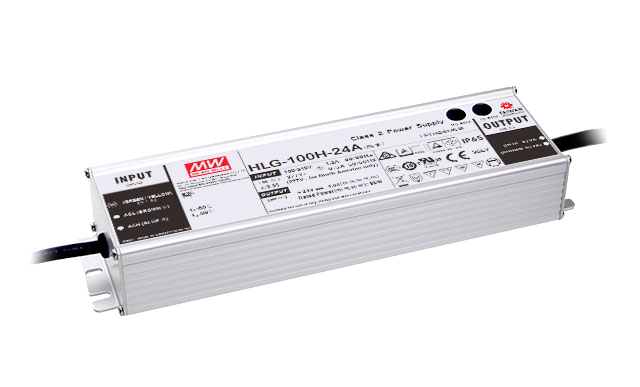 Driver LED carcasa metálica voltaje 100W HLG-100H - B - 3 en 1 (1-10V, Resistor, PWM) - 54V