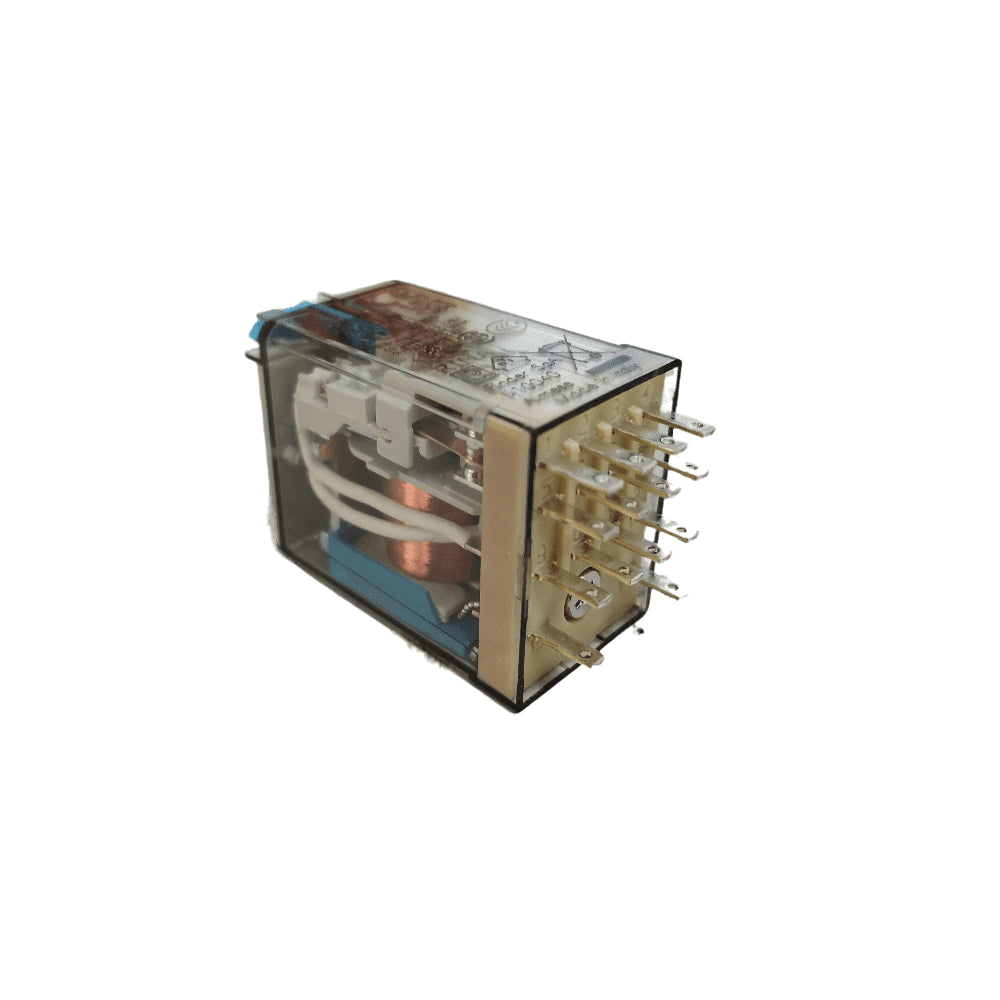 Relé de Aplicación Industrial 4 Polos Conmutables 7A 24Vcc – Finder