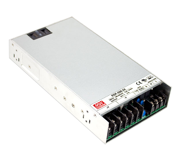 Fuente de poder Gabinete PFC 500W 1 Salida RSP-500 - 24V