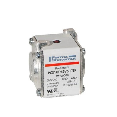 Fusible Protistor® Size 31 aR 690VAC IEC 700VAC UL 630A marca Mersen / Ferraz