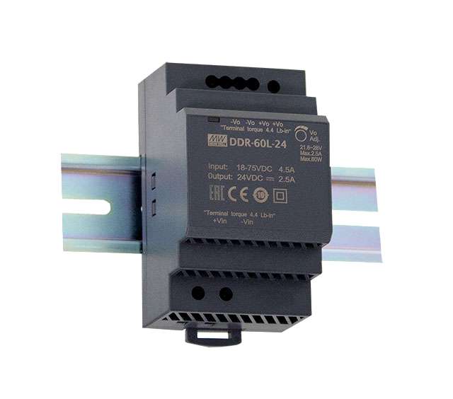 Conversor DC-DC riel DIN 60W DDR-60 - 18 a 75VDC - 15V
