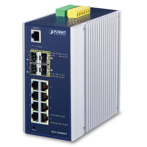 Switch Ethernet Administrado Industrial de 8 Puertos 10/100/1000T + 2 Puertos 100/1G SFP + 2 Puertos 1G/2.5G SFP
