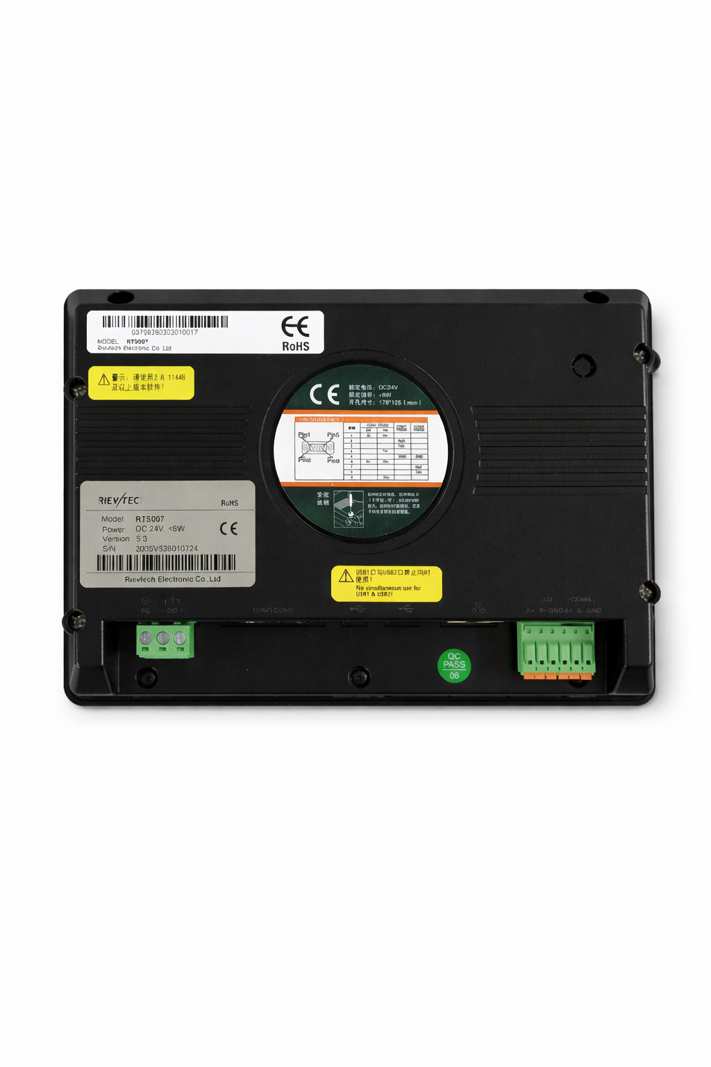 Pantalla HMI Rievtech 7inch TFT LCD Ethernet