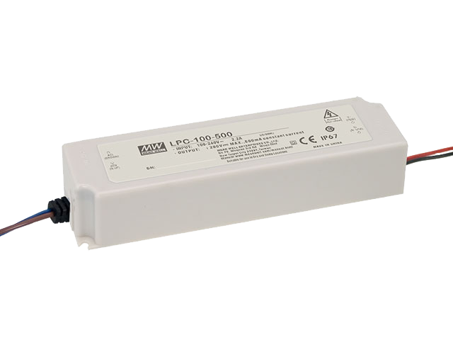 Driver LED plástico corriente 100W LPC-100 - 2100mA (comúnmente usado)