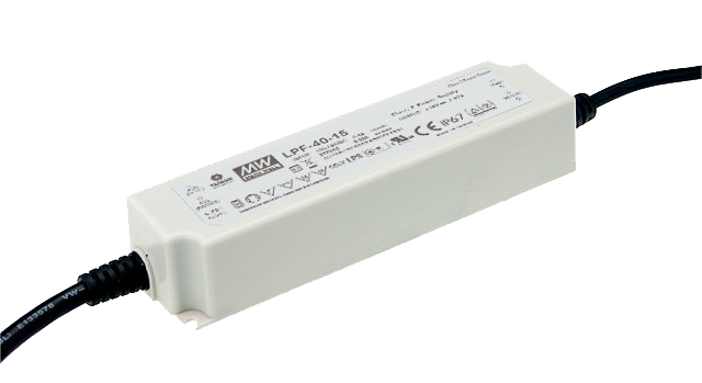 Driver LED plástico voltaje PFC IP67 40W LPF-40 - 42V