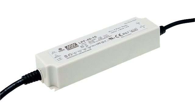 Driver LED plástico voltaje PFC IP67 40W LPF-40 - 30V