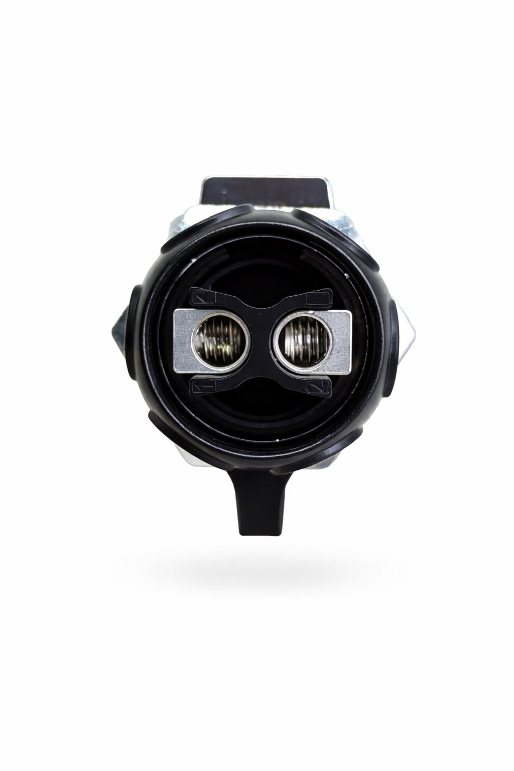 Conector Circular LP-28 Hembra 2 Pines Panel Metal (Bloqueo/Tuerca)