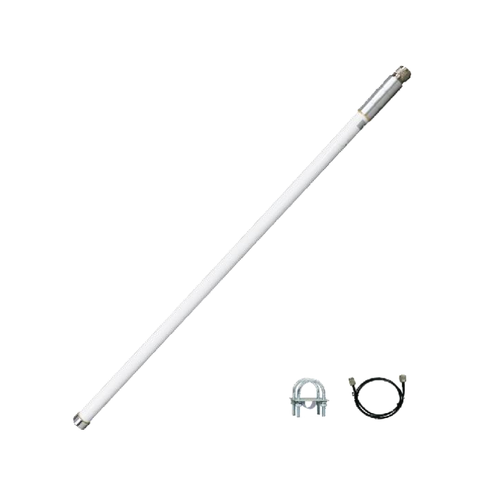 Kit antena fibra de vidrio 5dBi N-Macho LoRaWAN® GA01 de 60cm