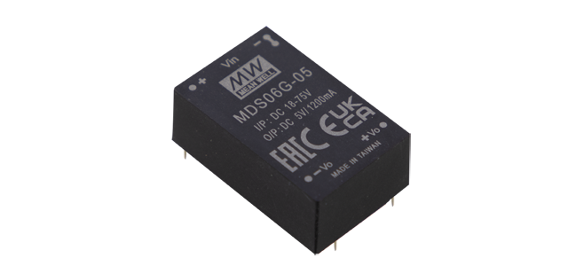 Conversor DC-DC modular médico 6W MDS/MDD06 - 18 a 75VDC - 12V
