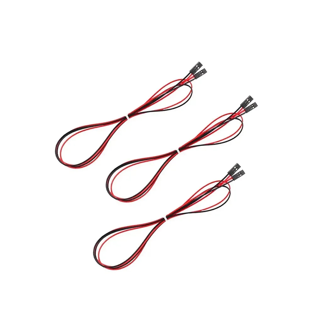 Lote de 10 piezas – Cable de puente – Orificio pasante negro rojo