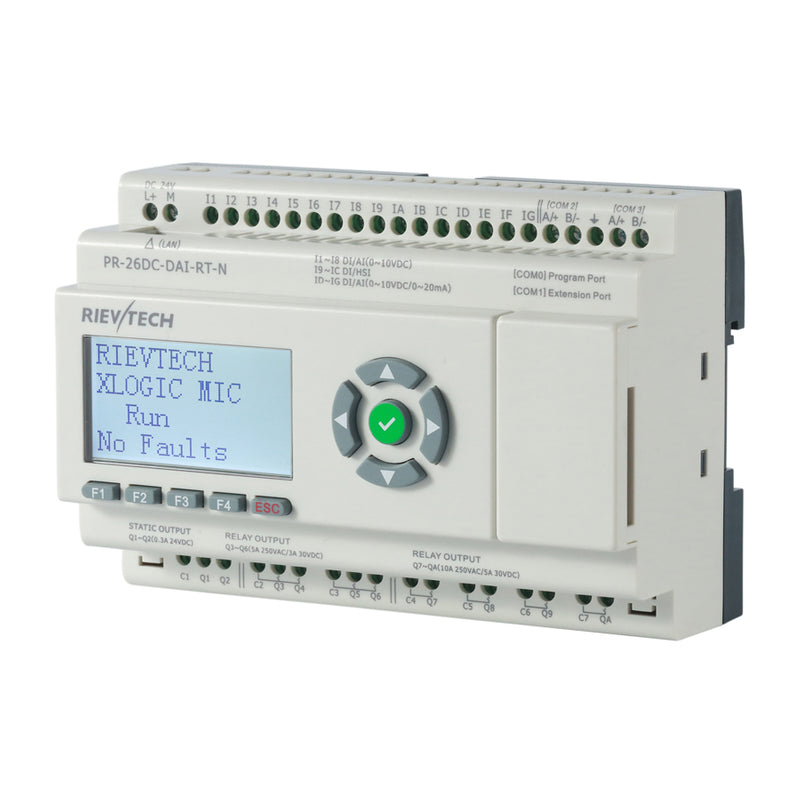 PLC programable DC con ethernet, web server y MQTT 16 entradas 10 salidas