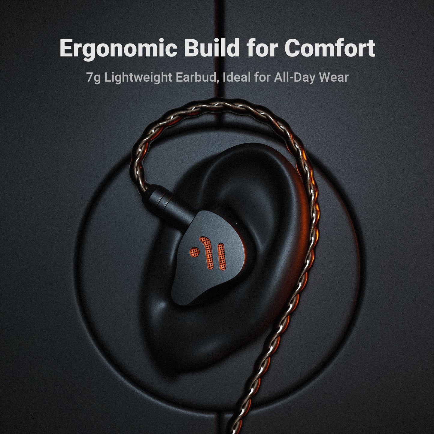 Auriculares Intraurales Fosi Audio IM4 Obsidian – Monitores Acústica Abierta HiFi IEM