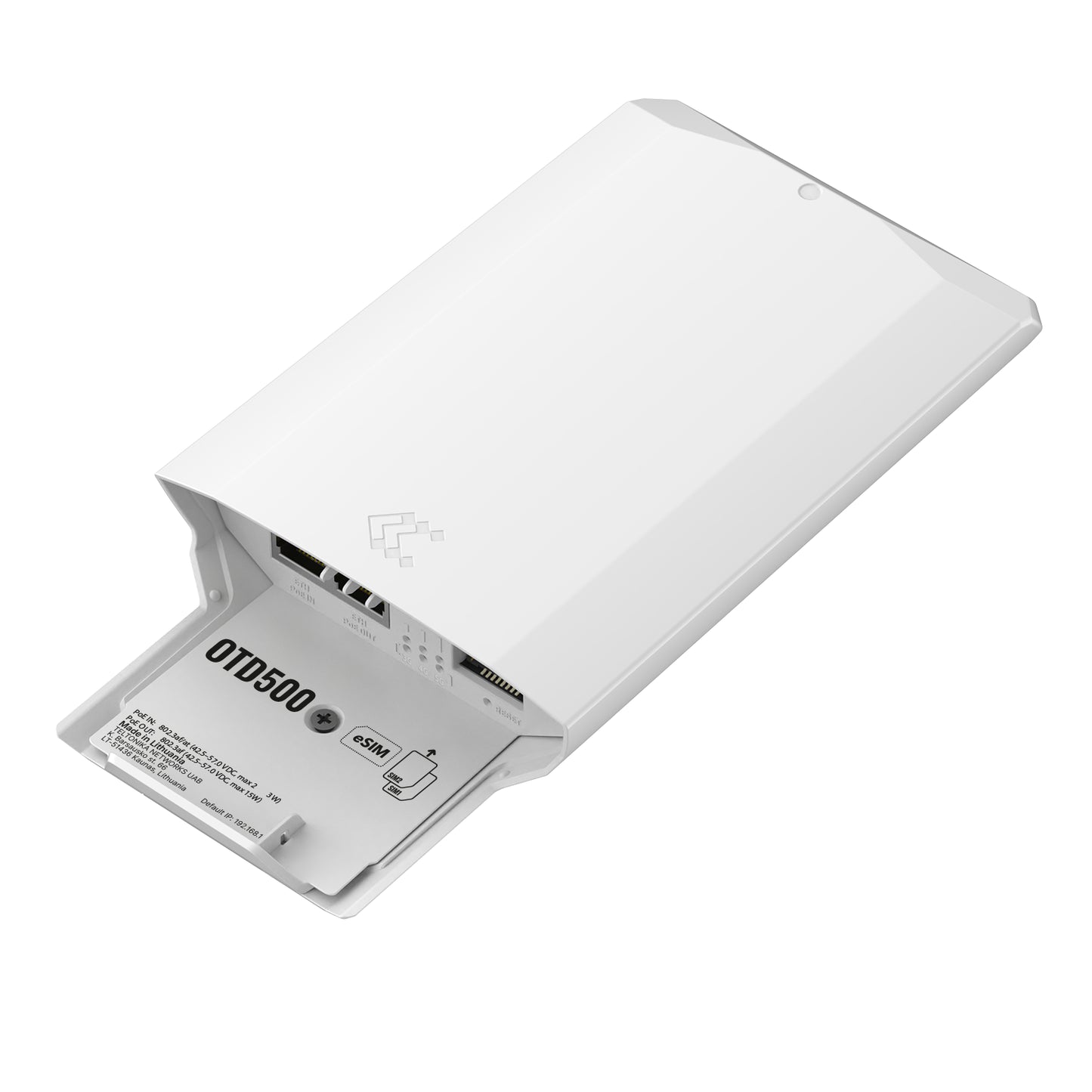 Módem Celular Industrial Teltonika OTD500 con Soporte eSIM/4G/5G Clasificación IP55 Uso Exterior