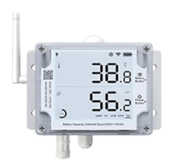 Registrador de datos industrial, basado en la nube para la monitorización de la temperatura, la humedad y la luz ambiental con WiFi y Ethernet