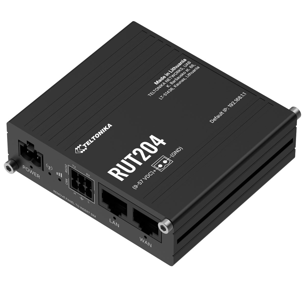 Enrutador móvil robusto 4G LTE con soporte CAN FD – Teltonika RUT204