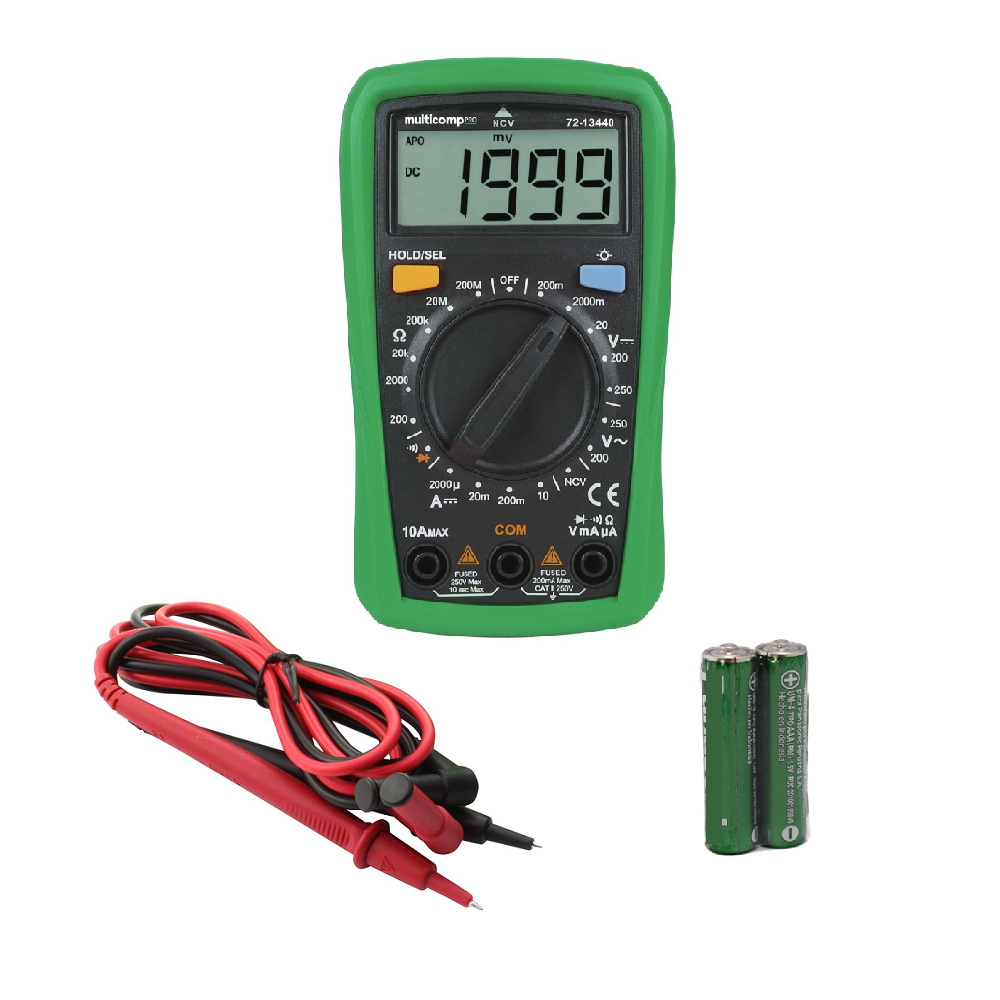 Polímetro Digital Portátil Multicomp Pro 72-13440