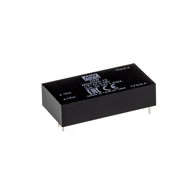 Conversor DC-DC modular médico 20W MDS20 - 9 a 18VDC - 24V