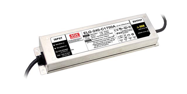 Driver LED carcasa metálica corriente PFC opcional DALI 240W ELG-240-C - 1400mA - Fija