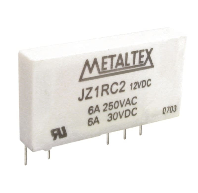 Relé industrial miniatura de potencia bobina DC SPDT hasta 6A serie JZ - 5VDC - S: agSnO2 (100mohm máx)