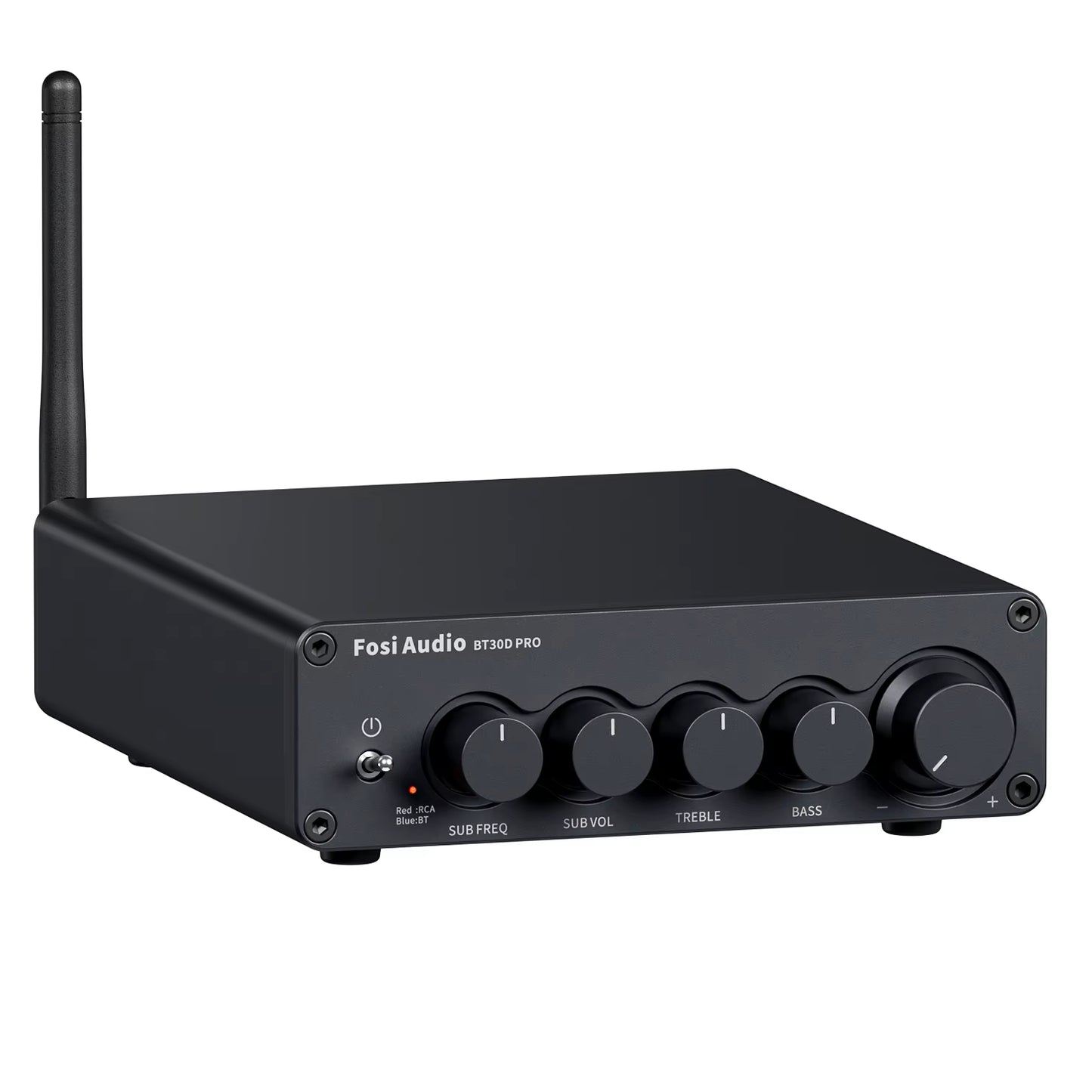 Amplificador estéreo Bluetooth HiFi 2.1 Fosi Audio BT30D Pro para altavoces pasivos y subwoofer activo