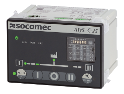 Controlador ATS modelo ATYS C25 - Socomec (funciones básicas)