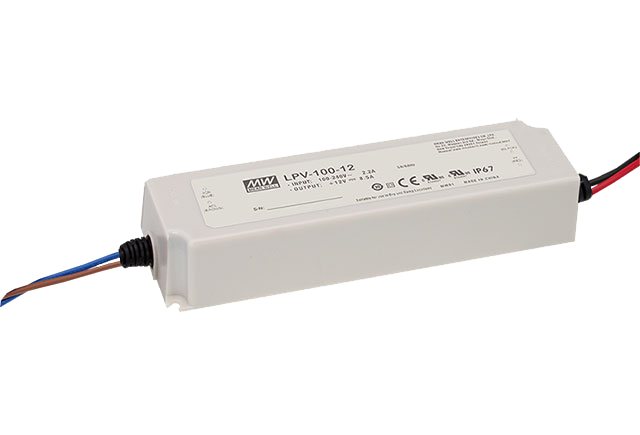 Driver LED plástico voltaje 100W LPV-100 - 15V