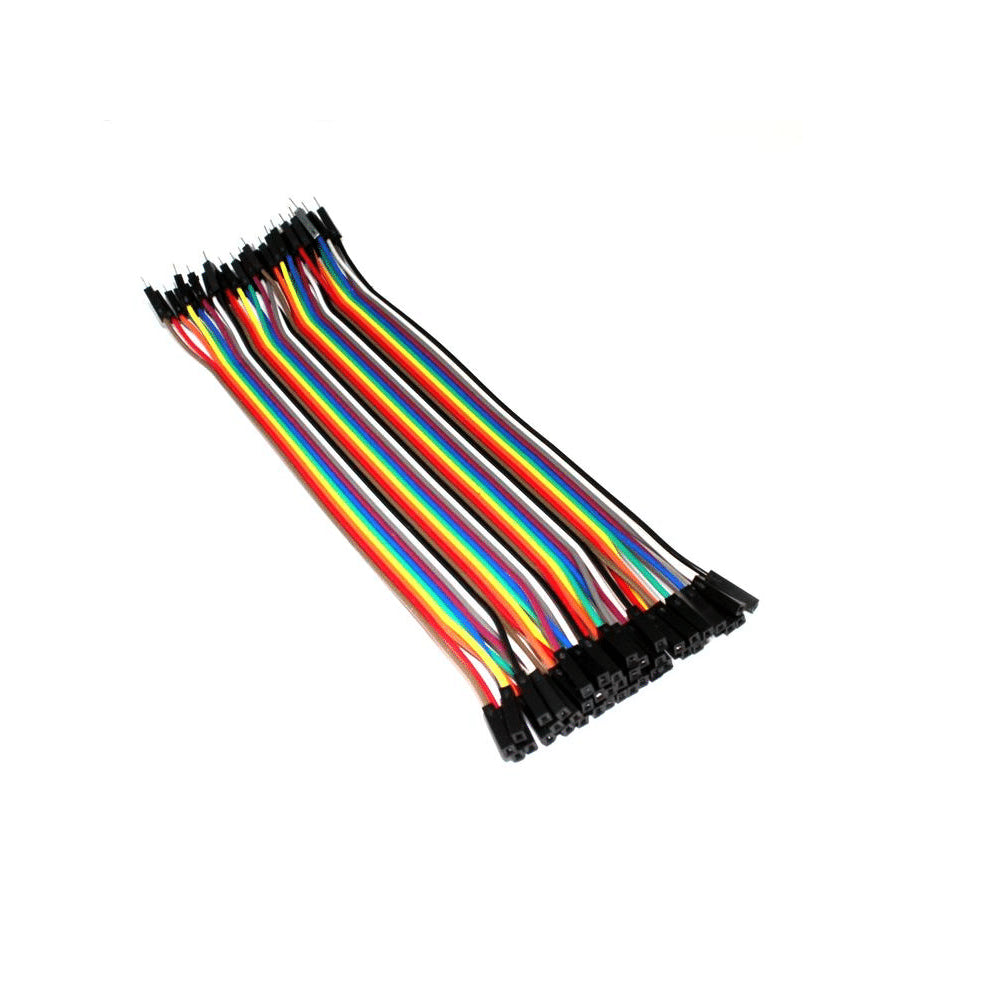 Cable Puente Macho Hembra 200mm, Lote 40 Unidades