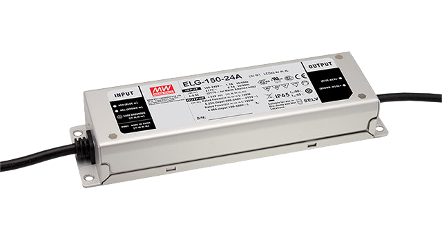 Driver LED carcasa metálica voltaje PFC opcional DALI 150W ELG-150 - 42V - B - 3 en 1 (1-10V, Resistor, PWM)