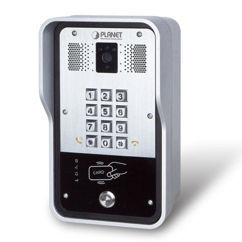 Teléfono de Puerta a Prueba de Vandalismo Para Apartamentos de Unidades Múltiples SIP 720p con RFID y PoE