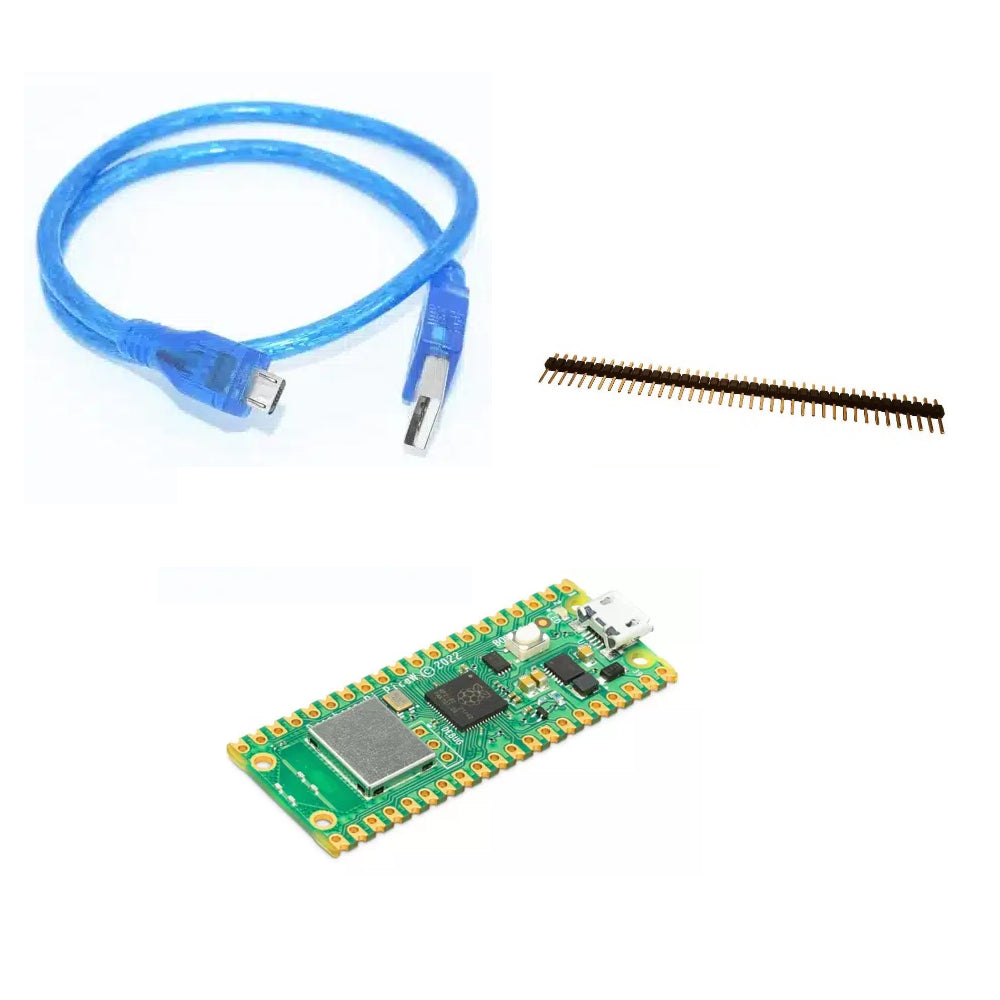 Paquete Base Raspberry Pi Pico W con Tecnología de Conexión WiFi Integrada