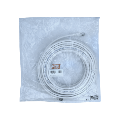 C6AW-150. LINKMADE 15mt Cat6a U/FTP Blanco LSZH Cable Patch Moldeado Multihilo