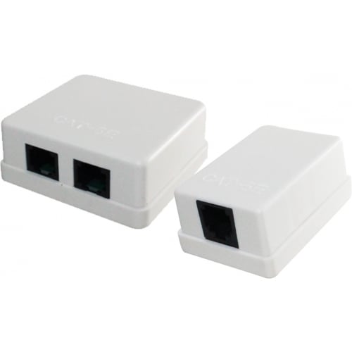 Roseta RJ45 para montaje en pared 1 o 2 jacks serie CSMJ - 1 Jack