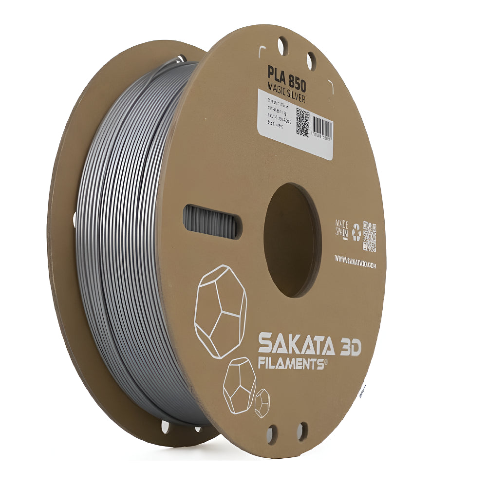 Filamento Plástico PLA 850 MAGIC Tonalidad Plateada 1.75mm 1kg – Sakata 3D