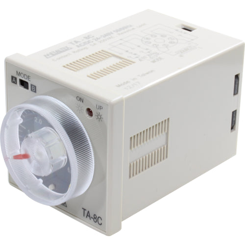 Relé temporizador análogo 48x48mm 24-240VAC/DC TA8 - 0-3/0-30 SEG/MIN