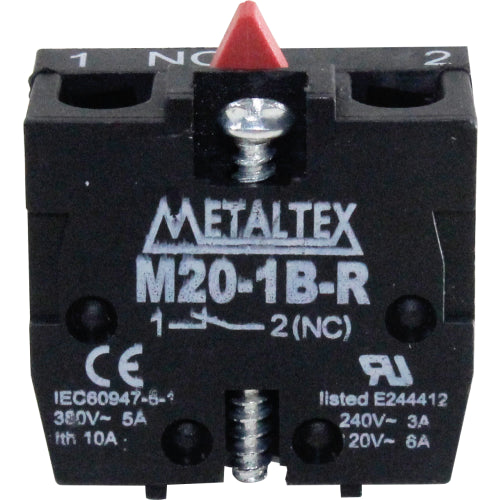 Bloque de contacto invertido para botón M20/P20 - 1NC