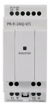 Módulo de Expansión PR-E-2AQ-V/I, 2 Salidas Análogas 0-10V o 0-20mA, Alimentación DC12-24V, Rievtech
