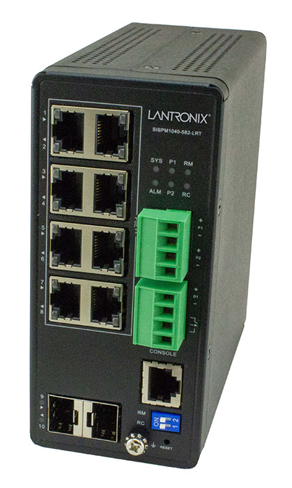 Managed Hardened PoE++ Switch (8) 10/100/1000Base-T PoE++ Ports + (2) 100/1000Base-X SFP Slot