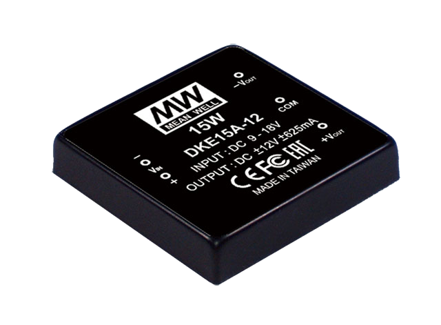 Conversor DC-DC modular 15W DKE15 - 9 a 18VDC - ±5V