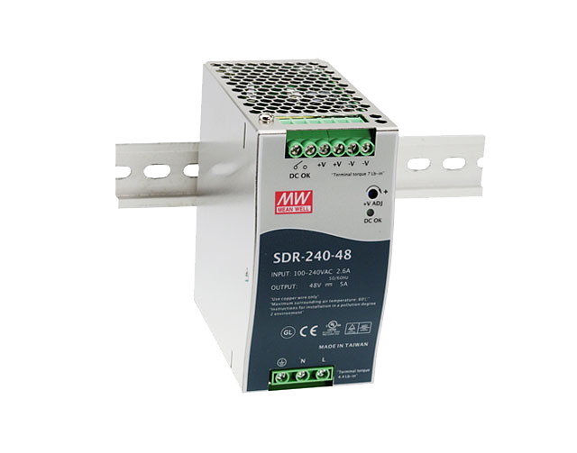 Fuente de poder Riel DIN 240W metal SDR-240 - 24V