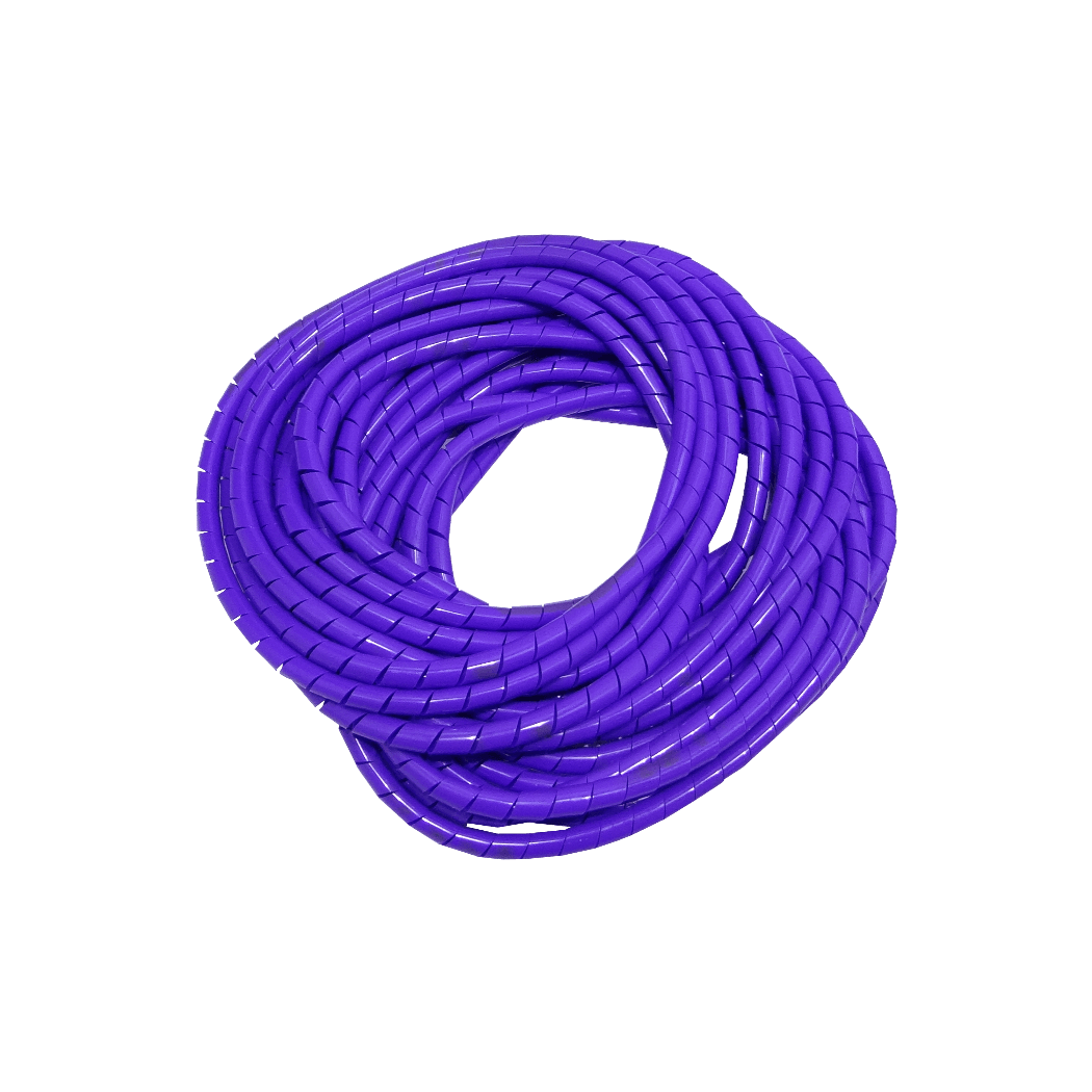 KS-12P PE Violeta 12 metros 12/15/0,85mm Helicoidal Sujeta Cable Organizador