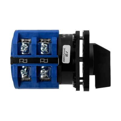 LW20-63 Interruptor conmutador rotativo 2 polos 3 posiciones 1-0-2 63A 680V 65x65mm altura 80mm
