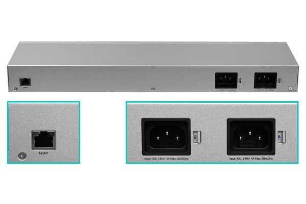 USW-WAN UBIQUITI Gateway Empresarial UniFi para Rack, 1 Puerto WAN 1000 y 3 Puertos SFP+, 13W, Alimentación 2-220VAC
