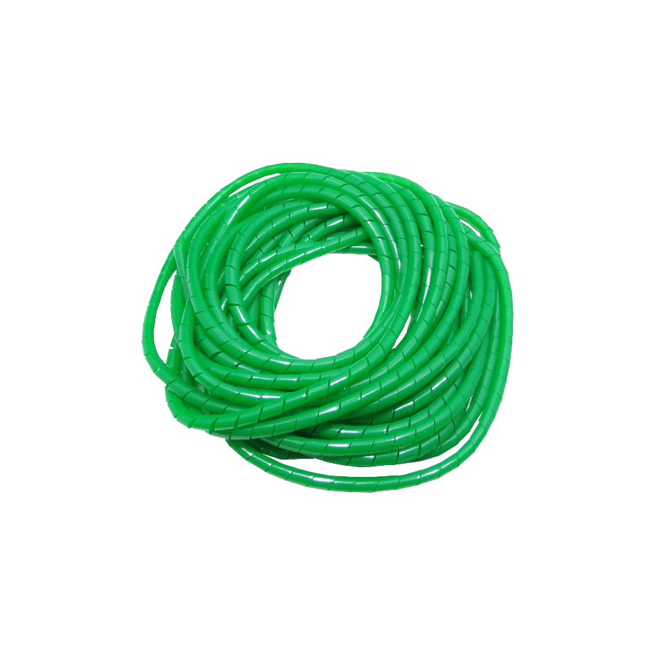 KS-12V Funda Verde 12 Metros 12/15/0,85mm Helicoidal Organizador de Cables