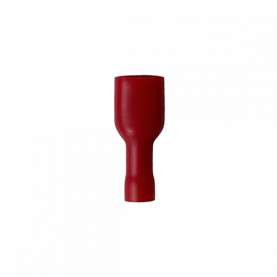 TFRH-68C 6,35x0,8mm Rojo Hembra Full-Aislado Faston 0,5-1,5mm2 50-un PVC