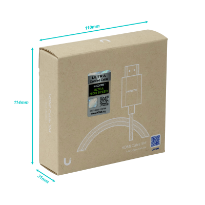 UHDMI-5 UBIQUITI 5mt HDMI-M HDMI-M Cable Negro v2.1b 500cm Diametro-2,8mm