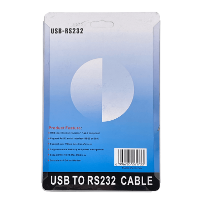 USB-RS232-1 Cable Convertidor de USB a Serial RS232 Macho DB25/DB9 con Adaptador de DB9-Hembra a DB25-Macho Incluido
